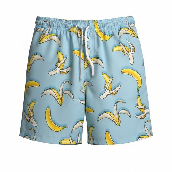 Brooklyn Cloth Other - Brooklyn Cloth Men’s Surf Ave Swim Trunks Blue Banana Medium